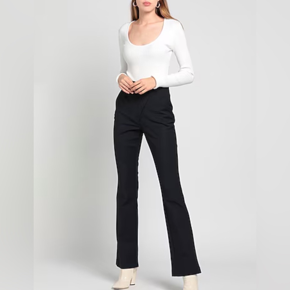 Coperni Black High-Rise Straight Leg Pants